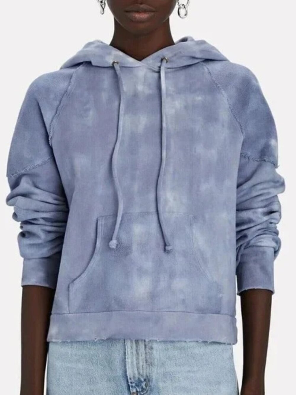 UNWORN. LoveshackFancy Anarosa Hoodie in Washed Denim